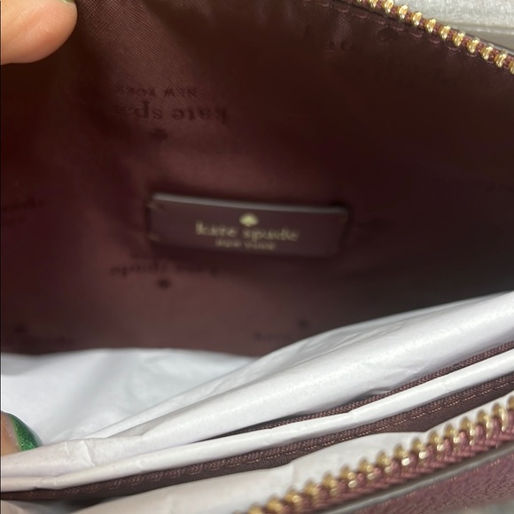 Kate Spade Burgundy Leather Crossbody Bag - Picture 6 of 11
